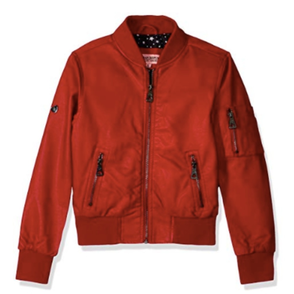 Girls Red Bomber Jacket (Like NEW!)